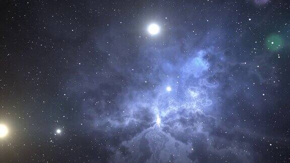 黑洞超新星恒星星云和空间奇观的3D插图
