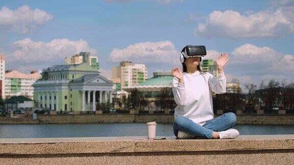 现代VR冥想-慢动作4k镜头