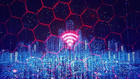 高速无线网络覆盖的智慧高科技城