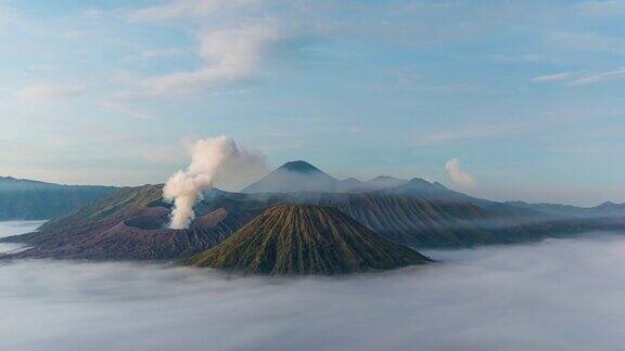 Bromo火山的时间流逝