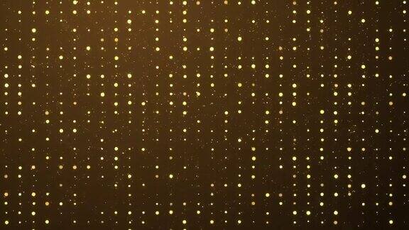 金色的星星粒子与星光闪闪或闪烁的光效果线环背景