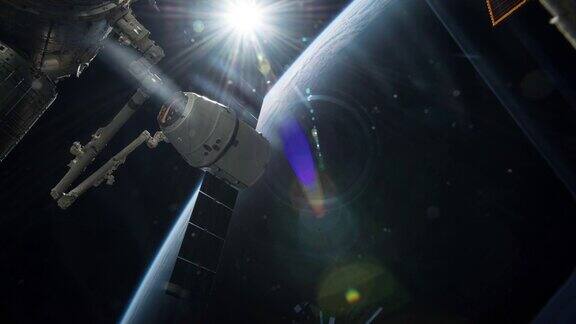 从太空看地球真实的视频没有CGI来自国际空间站