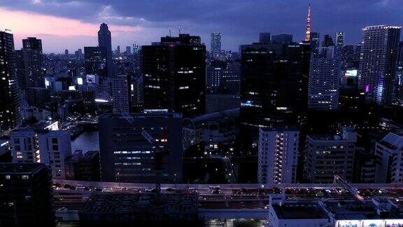 日本主要城市的夜景