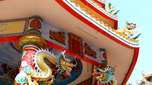 泰国华人寺庙邦盛的建筑外观