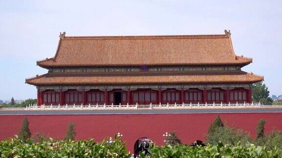 北京紫禁城博物馆内的宫殿(故宫)、宝塔