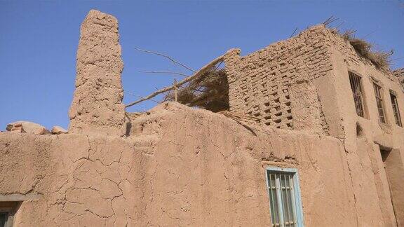 中国新疆吐鲁番吐鲁番谷地的古老传统民居