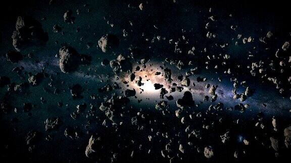 太空中的小行星