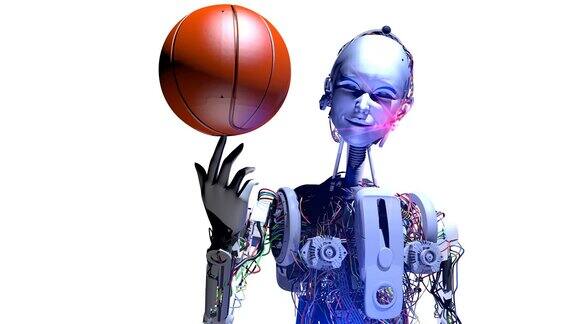 机器人的篮球运动员