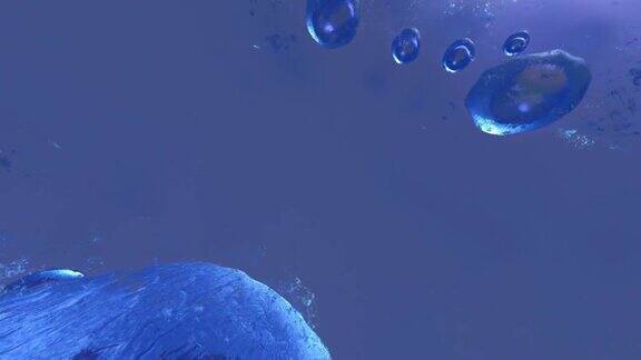 动画循环医学全景背景细胞生物学三维渲染处理最小的生命单位