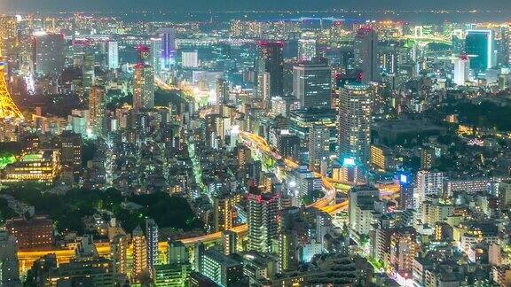 东京塔城夜景时光