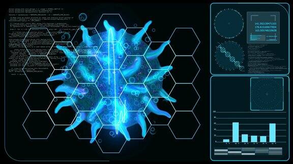 未来电脑正在分析和处理病毒通过修改DNA来建立免疫力来对抗病毒