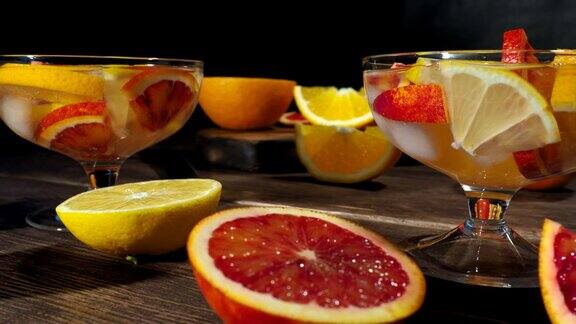 柑橘类水果的冷饮