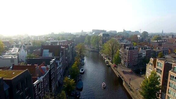 阿姆斯特丹市航拍画面