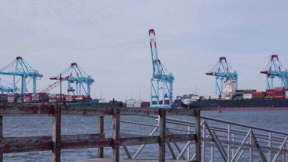 船坞和集装箱船港