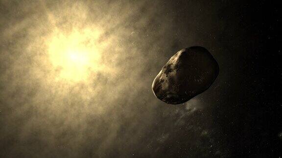 冥河在外层空间以太阳大气层为背景运行