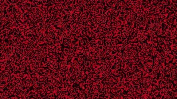 三维渲染的粘性质量的变形细胞连接和变形彼此在红色