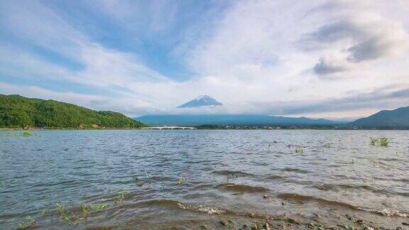 富士山火山地标景观与湖