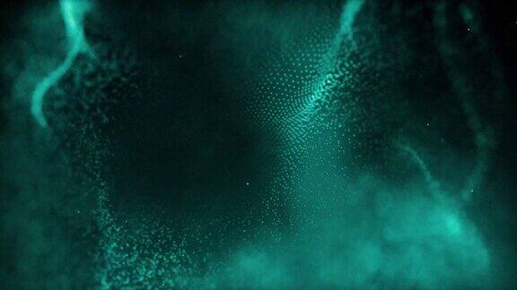 荧光颗粒液体动态流动时髦的液体盖设计