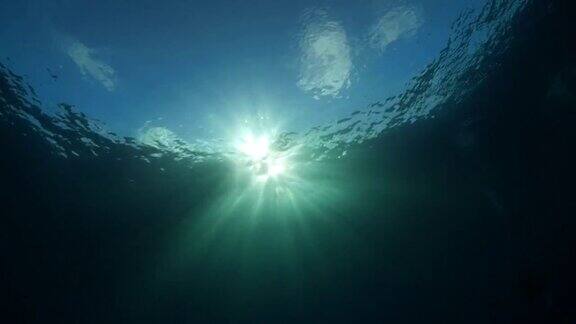 水下阳光海洋背景