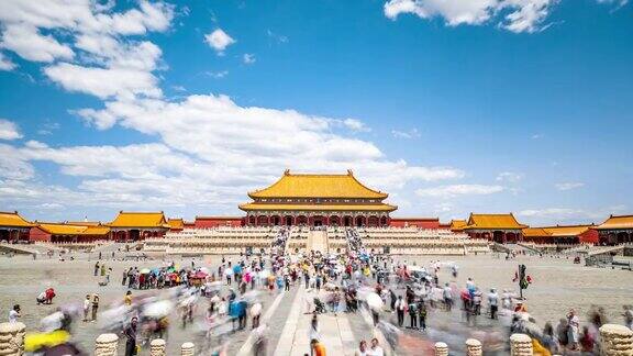 北京紫禁城的延时摄影