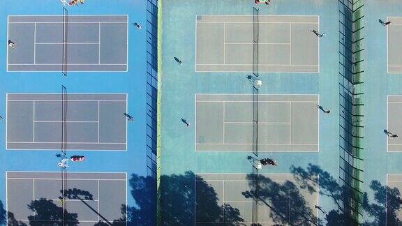 中国网球场鸟瞰图