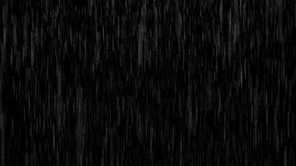 雨的效果动画在黑色背景