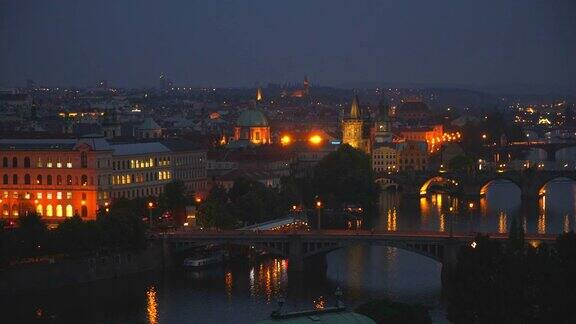 布拉格的夜景