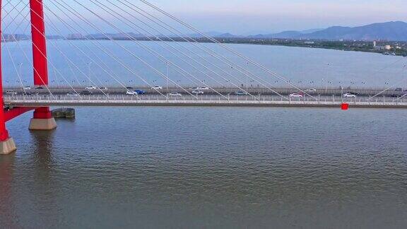 杭州枝江大桥鸟瞰图交通概念