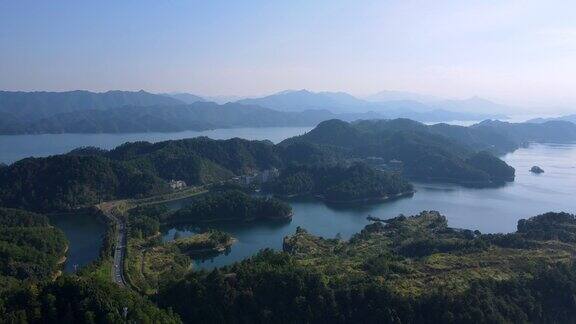 杭州山水及湖景航拍