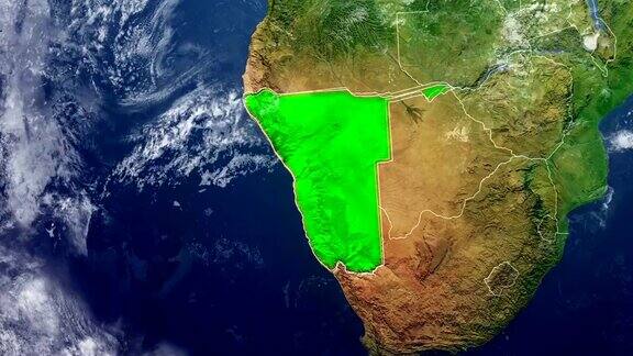 纳米比亚地图