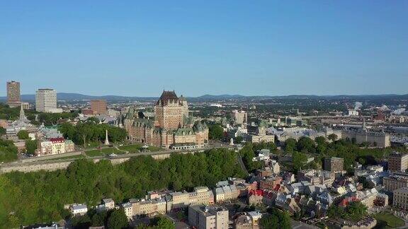 加拿大魁北克市的鸟瞰图