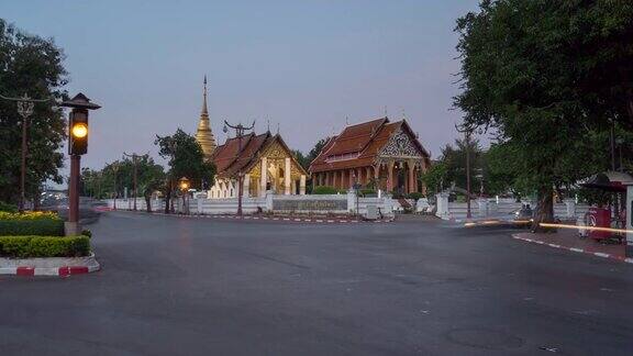 4K时间流逝在泰国南普拉昌金寺