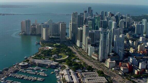迈阿密市区鸟瞰图