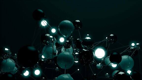 分子网络中的球体