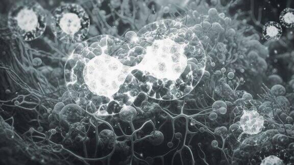 显微镜下的细胞增殖