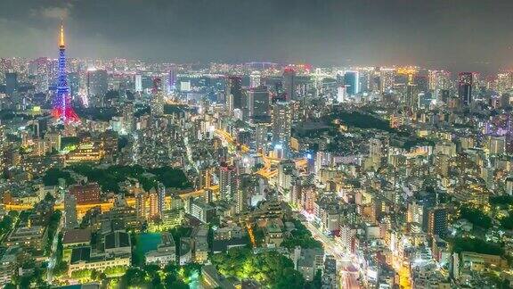 东京塔城夜景时光