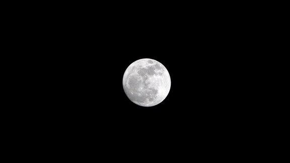 夜晚的月亮放大