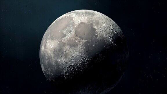 外太空的月球
