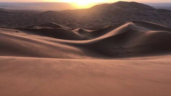 摩洛哥沙漠的日出