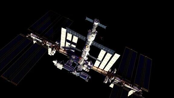 4k宇宙飞船与国际空间站对接亮度通道