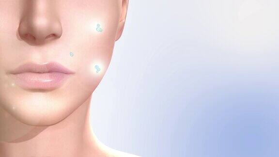 皮肤护理治疗3D动画