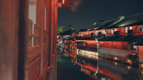 中国乌镇的古老水乡