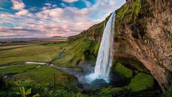 瀑布冰岛-Seljalandsfoss