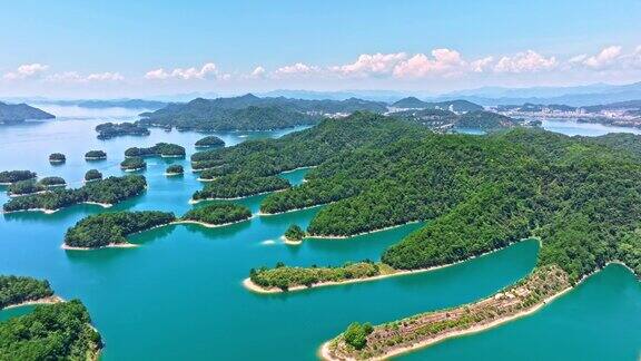 杭州千岛湖自然景观航拍