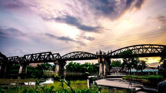 时光流逝:泰国桂河大桥