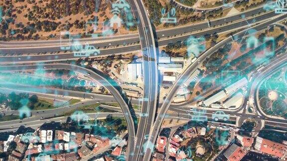 交通和技术概念智能交通系统移动性是一种服务