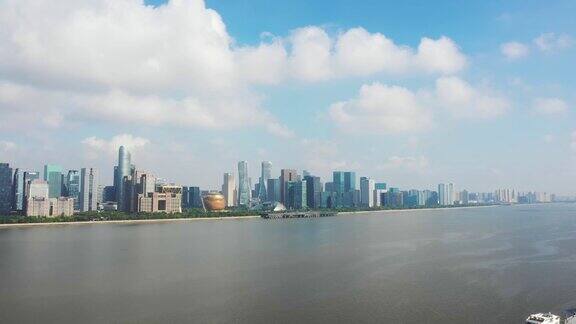 钱江新CBD城市景观杭州一个现代化的城市