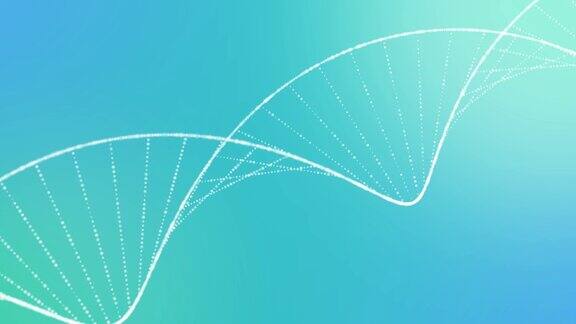 4KDNA逐渐瓦解抽象的医学动画染色体科学健康实验