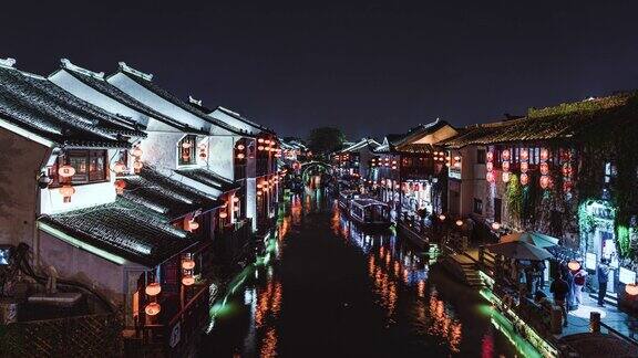 夜景古城苏州中国