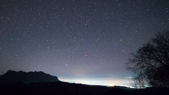 星夜时光流逝在鲁纳江道